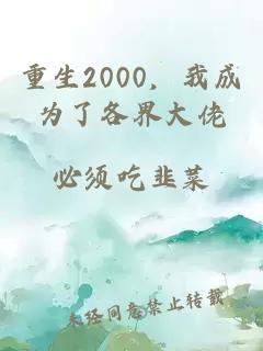 重生2000，我成为了各界大佬
